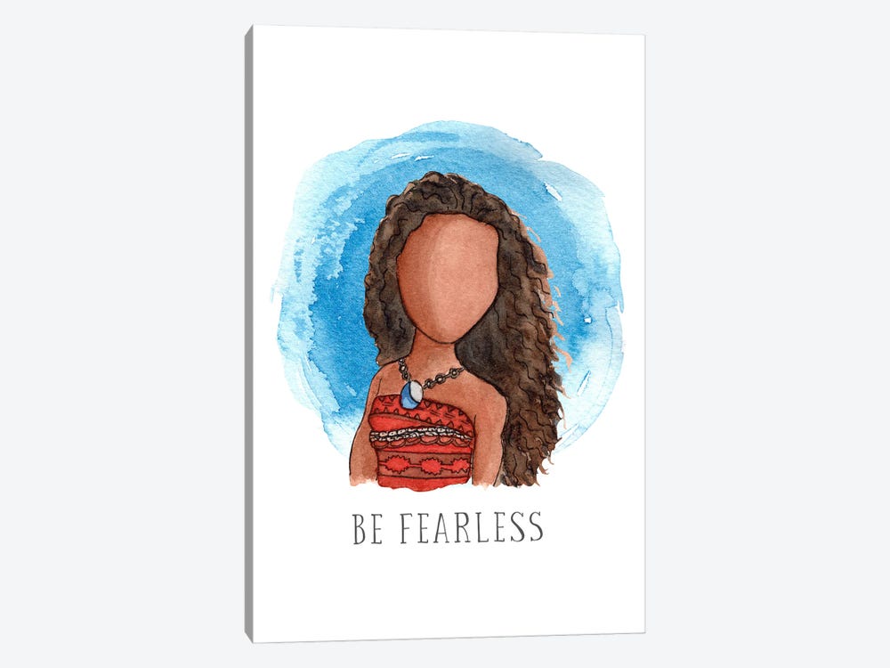 Be Fearless Like Moana by Bright Eyes Art & Design 1-piece Art Print