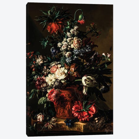 Flower In Vase Canvas Print #BFD100} by Bona Fidesa Canvas Wall Art