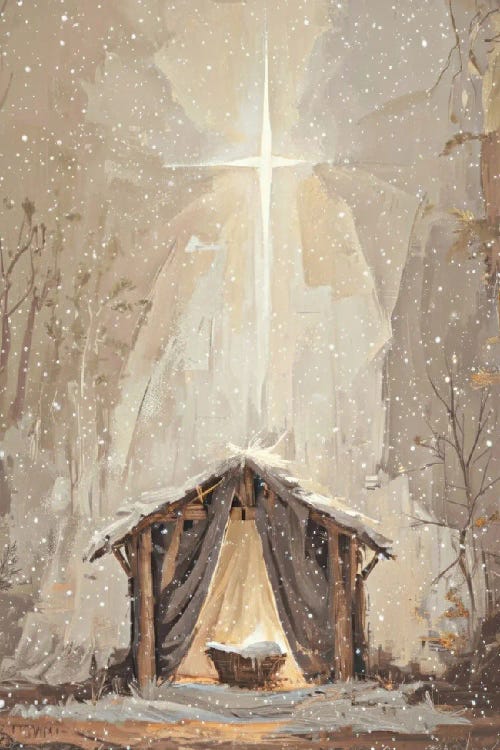 Christmas Manger by Bona Fidesa wall art