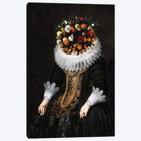 Flower-Headed Noblewoman II Canvas Print #BFD104} by Bona Fidesa Canvas Print