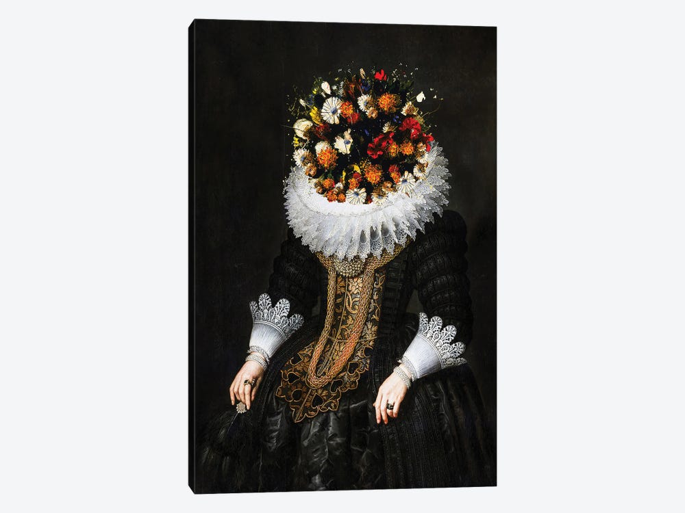 Flower-Headed Noblewoman II by Bona Fidesa 1-piece Canvas Art