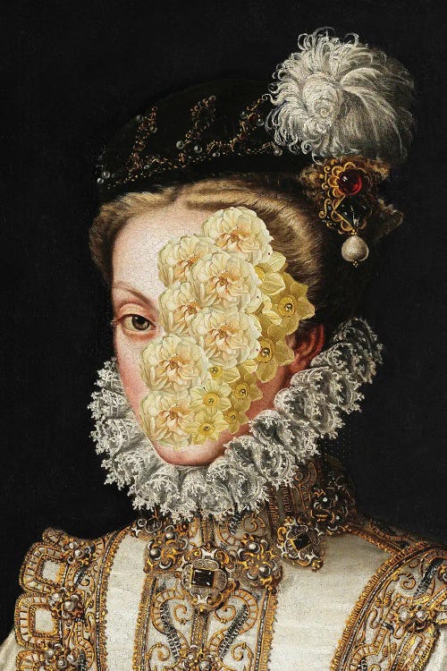 Noblewoman With Flower Face