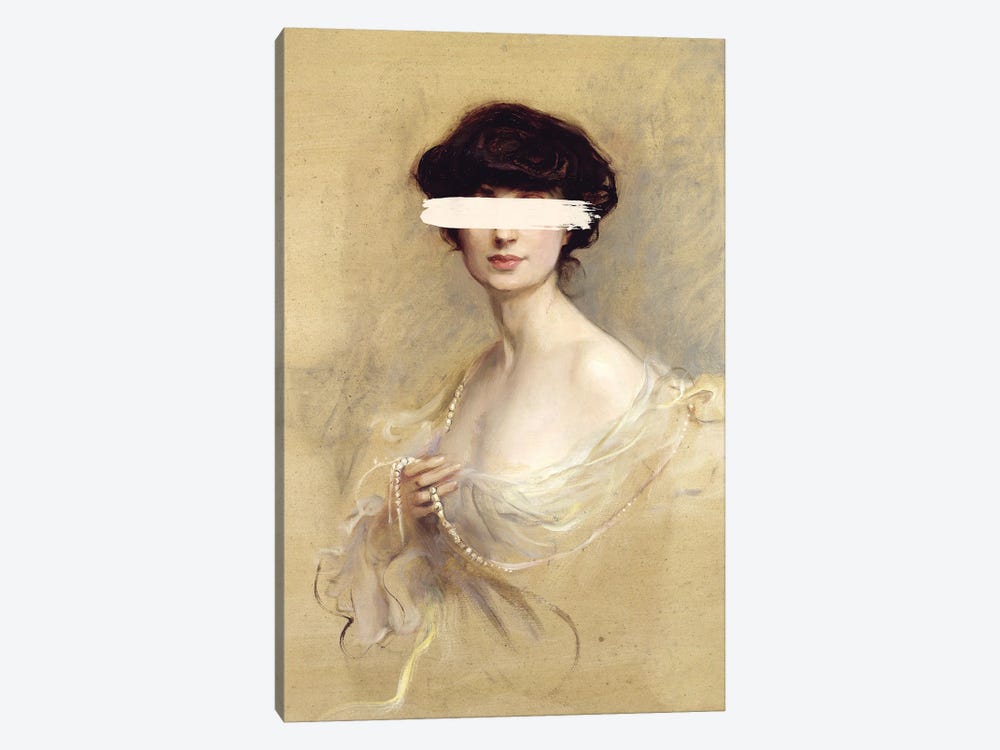 Woman Vintage Portrait 1-piece Canvas Art Print