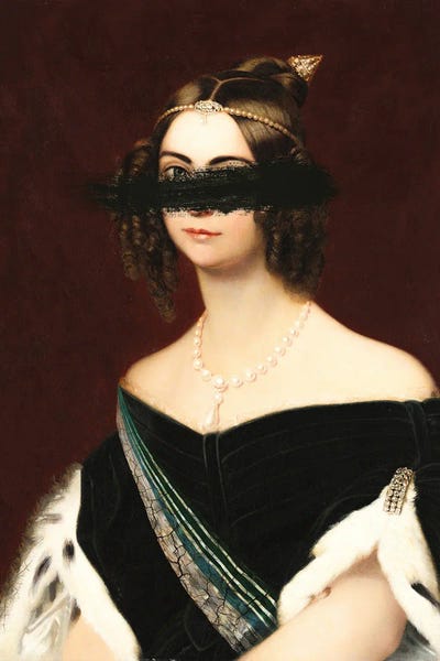 Woman Vintage Portrait III by Bona Fidesa art print