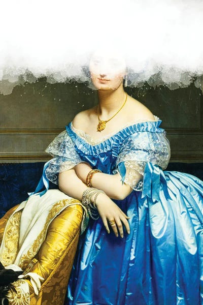 Woman Vintage Portrait XIV by Bona Fidesa art print