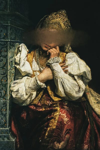 Woman Vintage Portrait XVII by Bona Fidesa art print