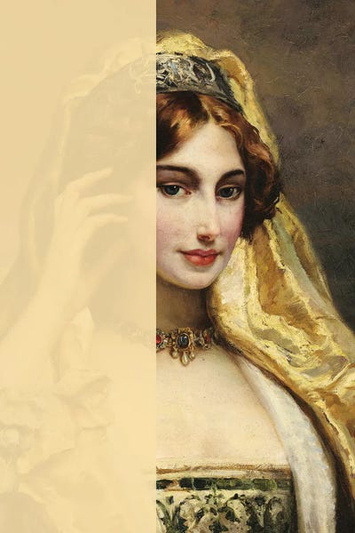 Woman Vintage Portrait XVIII by Bona Fidesa art print