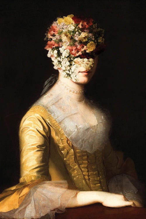 Woman Vintage Portrait XXI by Bona Fidesa wall art