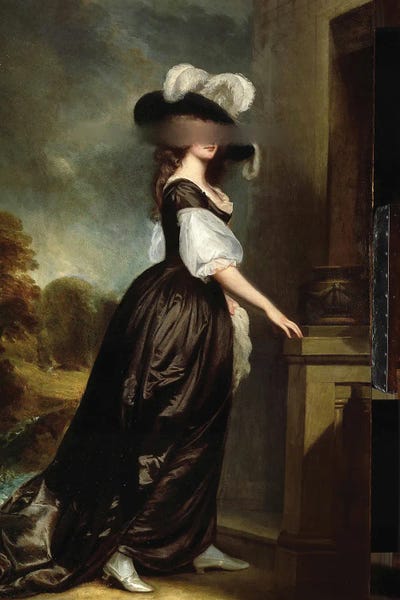 Woman Vintage Portrait XXII by Bona Fidesa art print