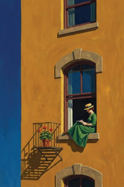 Yellow Window by Bona Fidesa canvas print