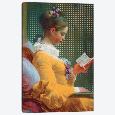 Reading Is A Virtue Canvas Print #BFD18} by Bona Fidesa Canvas Art