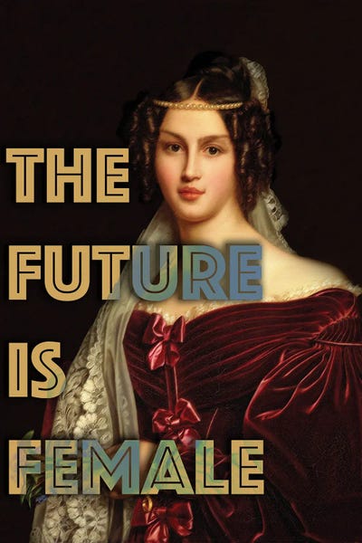 The Future Is Female by Bona Fidesa framed wall art