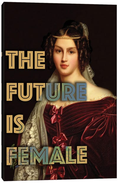 The Future Is Female Canvas Art Print - Bona Fidesa