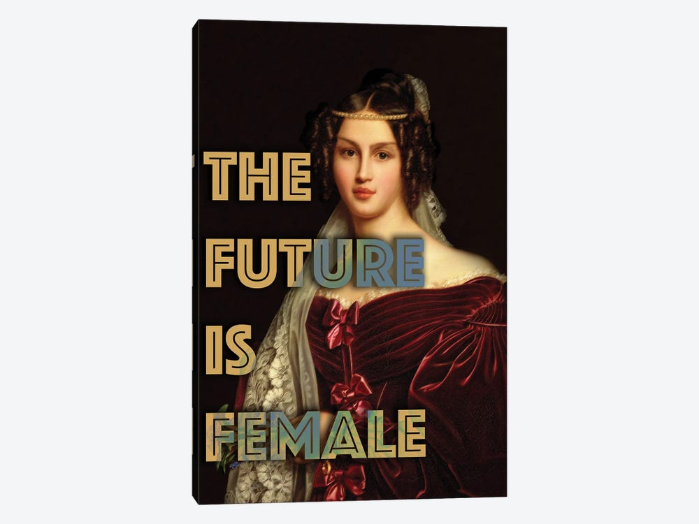 The Future Is Female by Bona Fidesa 1-piece Canvas Print