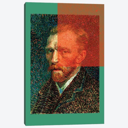 Van Gogh Portrait Collage XI Canvas Print #BFD215} by Bona Fidesa Canvas Art Print