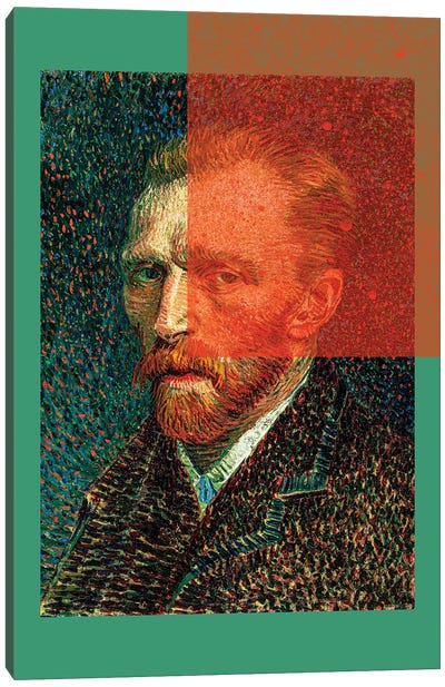 Van Gogh Portrait Collage XI Canvas Art Print - Van Gogh Portraits Collection