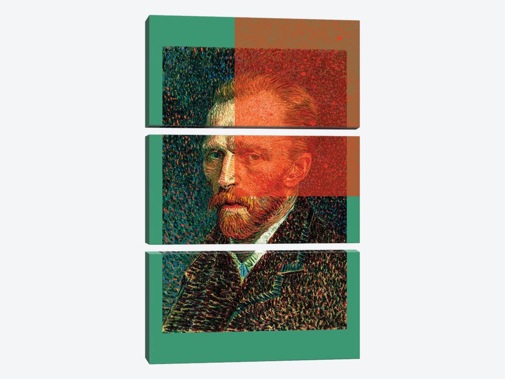 Van Gogh Portrait Collage XI by Bona Fidesa 3-piece Canvas Artwork