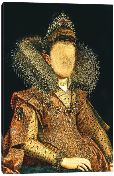 Faceless Queen Portrait Canvas Art Print - Bona Fidesa
