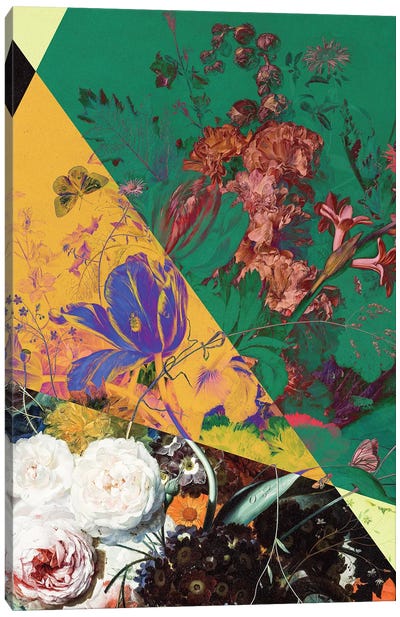 Colorful Flower Maximalist Canvas Art Print - Bona Fidesa