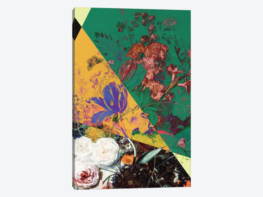 Colorful Flower Maximalist by Bona Fidesa 1-piece Canvas Print