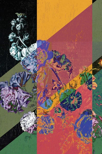 Colorful Flower Funky by Bona Fidesa art print