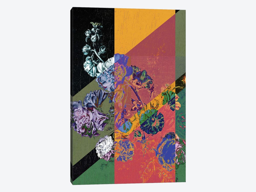 Colorful Flower Funky by Bona Fidesa 1-piece Canvas Print