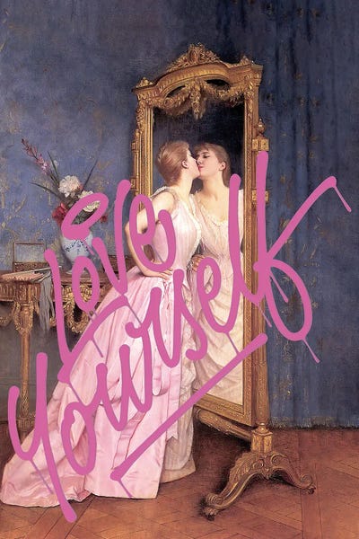 Self Love Portrait by Bona Fidesa acrylic art print