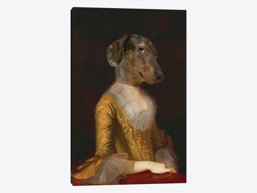 Royality Dog Portrait by Bona Fidesa 1-piece Canvas Art Print