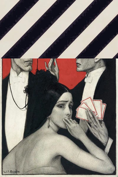 Woman Retro Collage by Bona Fidesa canvas print