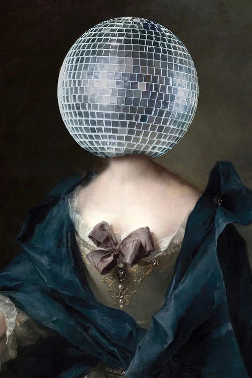 Disco Ball Collage by Bona Fidesa wall art