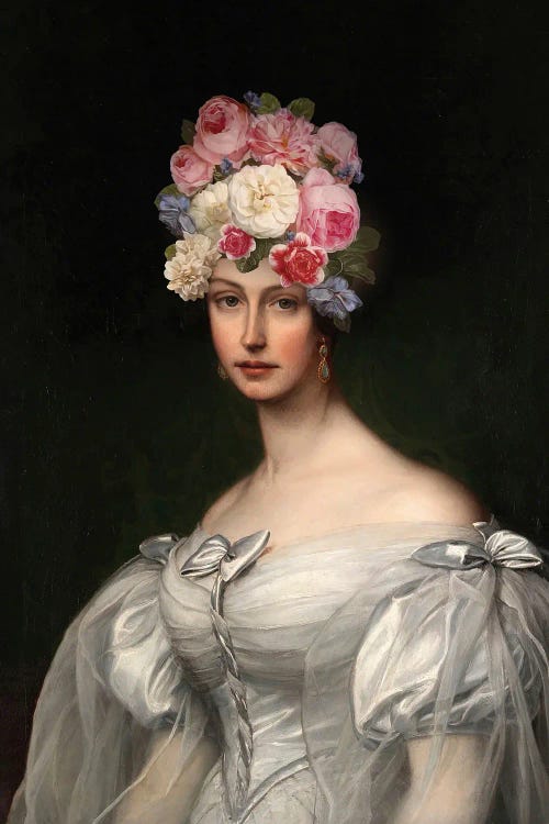 Woman Flower Head