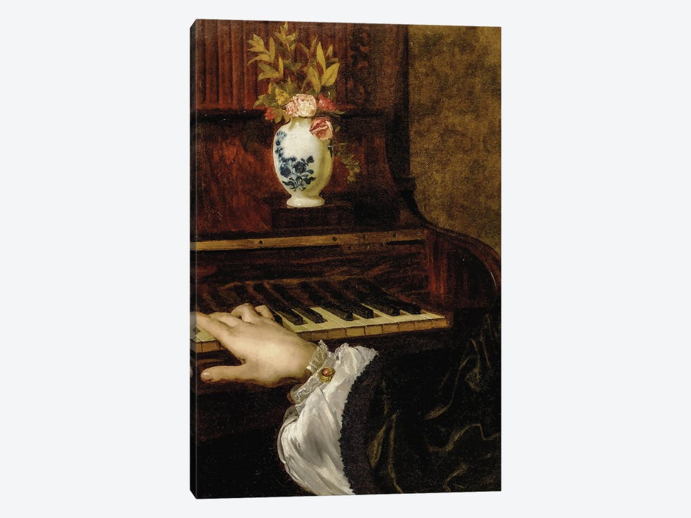 hands playing piano art