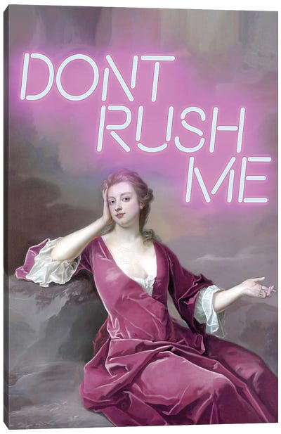 Dont Rush Me Canvas Art Print - Bathroom Humor Art