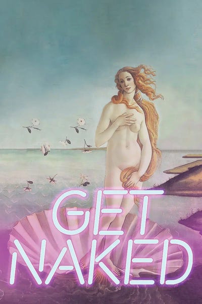 Get Naked Neon by Bona Fidesa art print