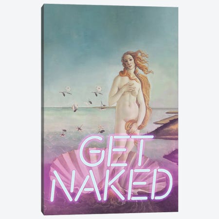 Get Naked Neon Canvas Print #BFD427} by Bona Fidesa Canvas Art