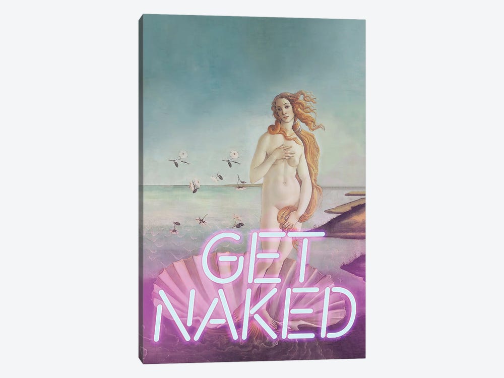 Get Naked Neon by Bona Fidesa 1-piece Canvas Art Print