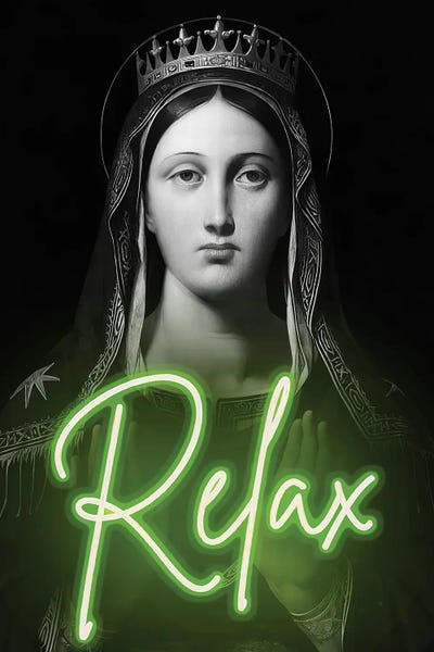 Relax Maximalist Portrait by Bona Fidesa multi panel art