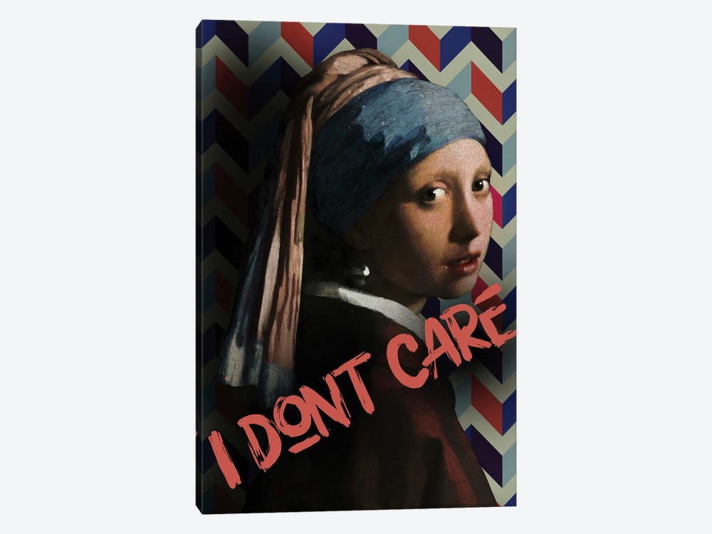 I Don't Care by Bona Fidesa 1-piece Canvas Wall Art