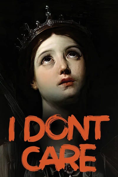 I Don't Care - Queen Portrait by Bona Fidesa art print