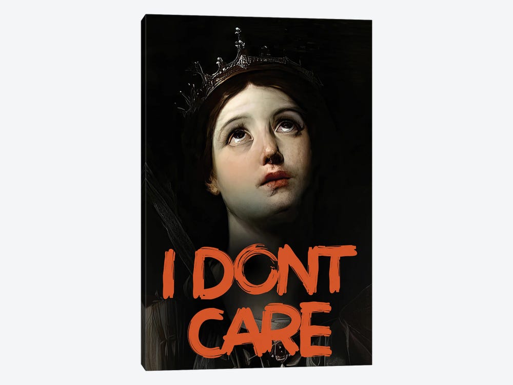 I Don't Care - Queen Portrait by Bona Fidesa 1-piece Canvas Print