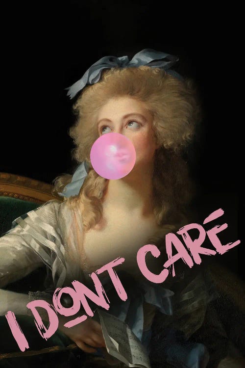 Vintage Portrait - I Don't Care