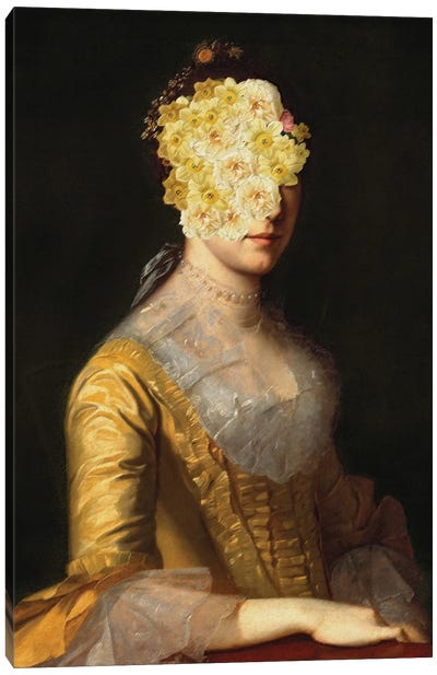 Flower-Headed Noblewoman I Canvas Art Print - Bona Fidesa