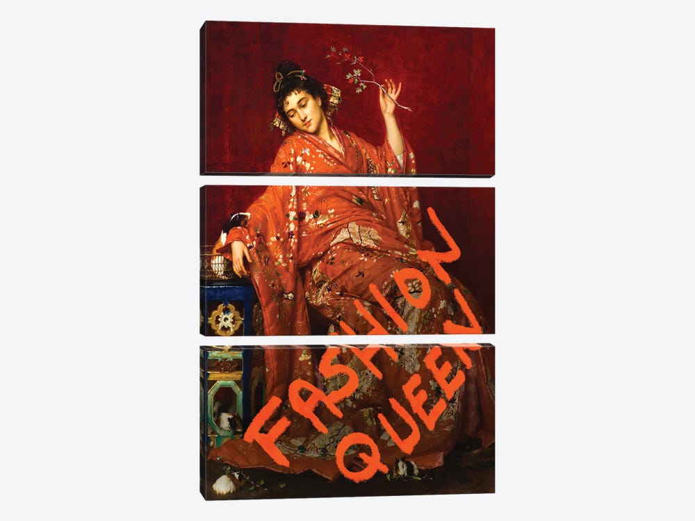 Surrealistic Collages Of Renaissance And Baroque Masterpieces With A Baroque Twist by Bona Fidesa 3-piece Canvas Print
