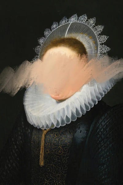 Renaissance Portraits With A Surrealist Baroque Twist And Collage Technique In Surrealist Art by Bona Fidesa multi panel art