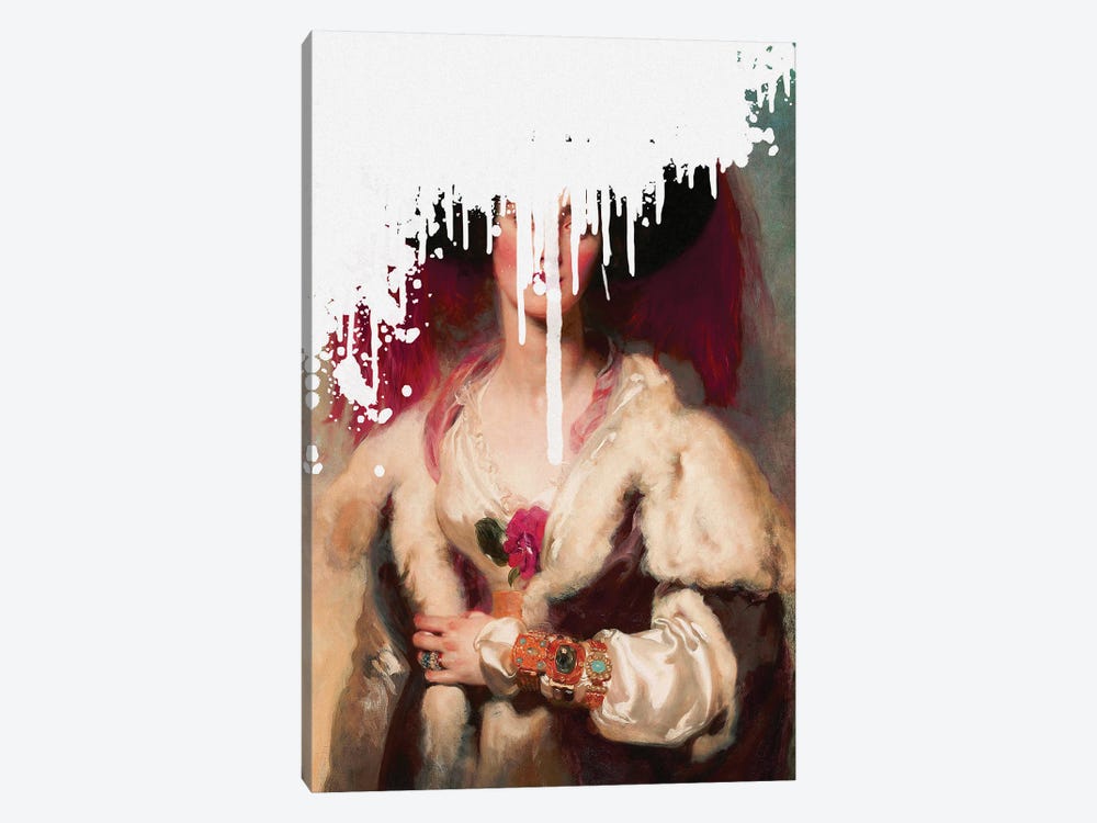 White Splash In The Noblewoman Portrait by Bona Fidesa 1-piece Canvas Art