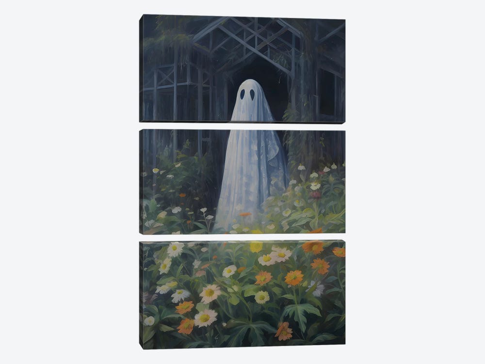 Botanical Ghost In Greenhouse by Bona Fidesa 3-piece Canvas Wall Art
