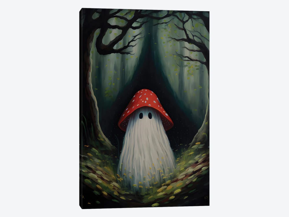 Mushroom Ghost by Bona Fidesa 1-piece Canvas Artwork