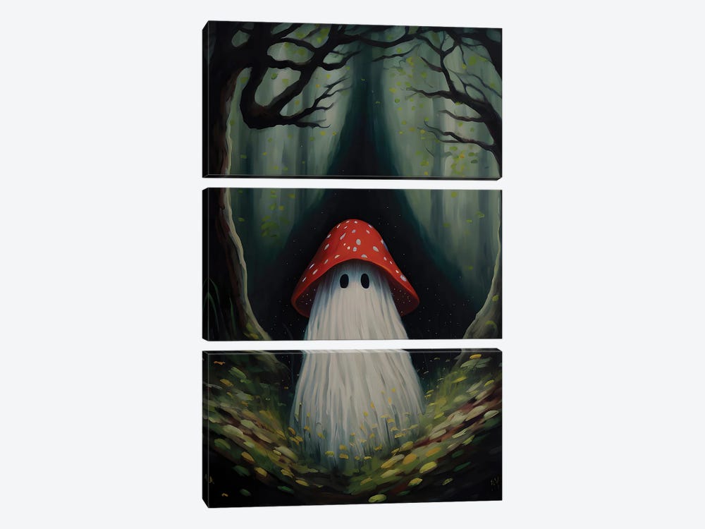 Mushroom Ghost by Bona Fidesa 3-piece Canvas Art
