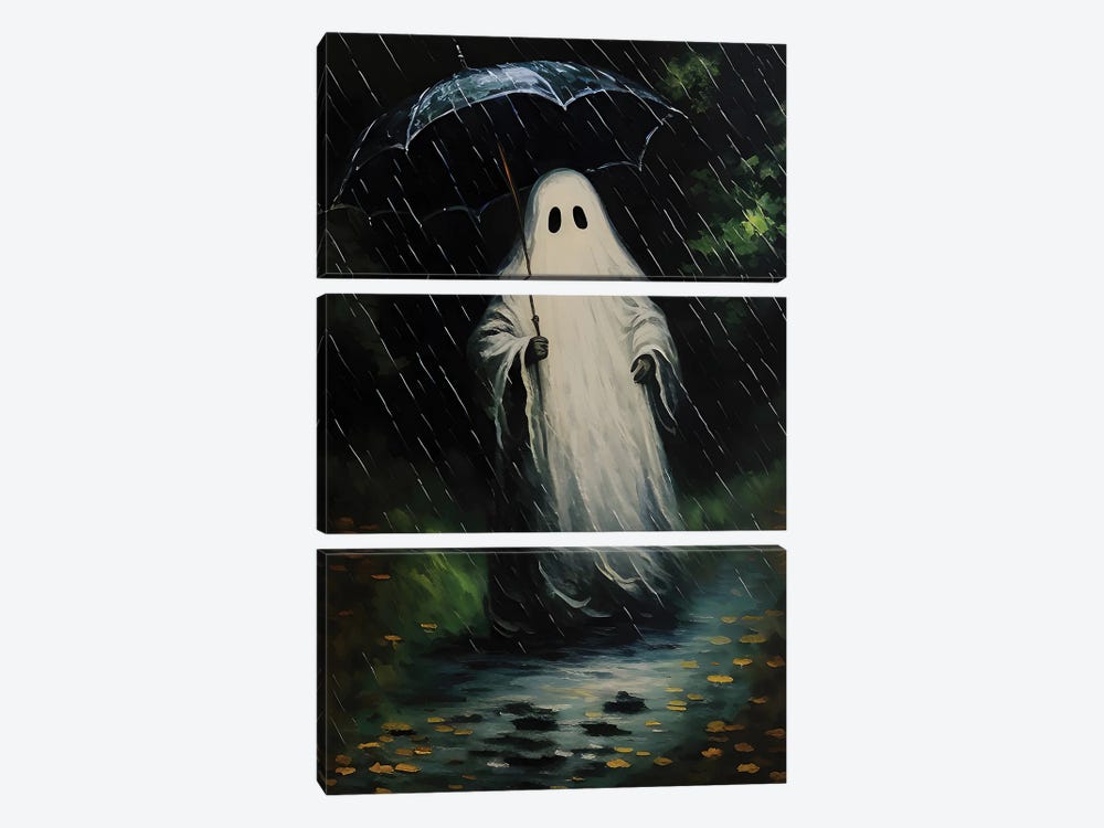 Ghost In The Rain by Bona Fidesa 3-piece Art Print