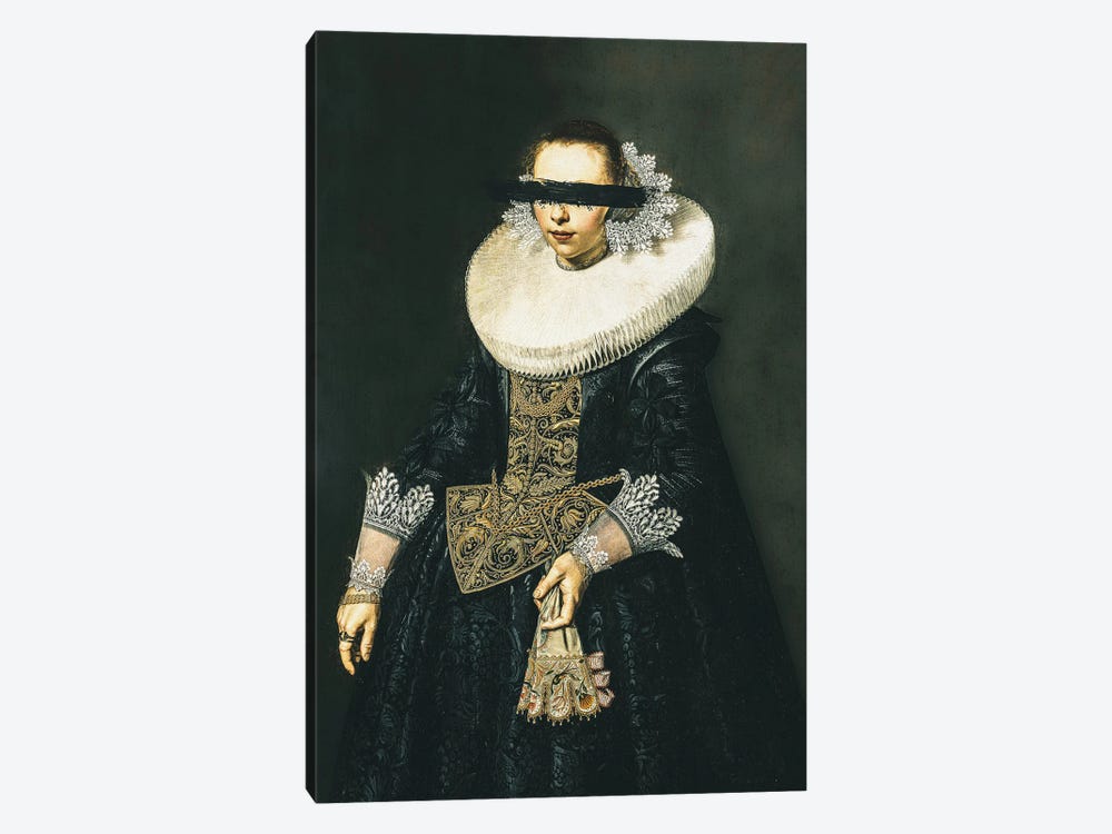 Altered Vintage Noblewoman Portrait by Bona Fidesa 1-piece Art Print